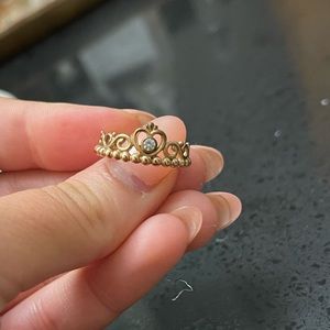 Rose Gold Pandora Princess Ring